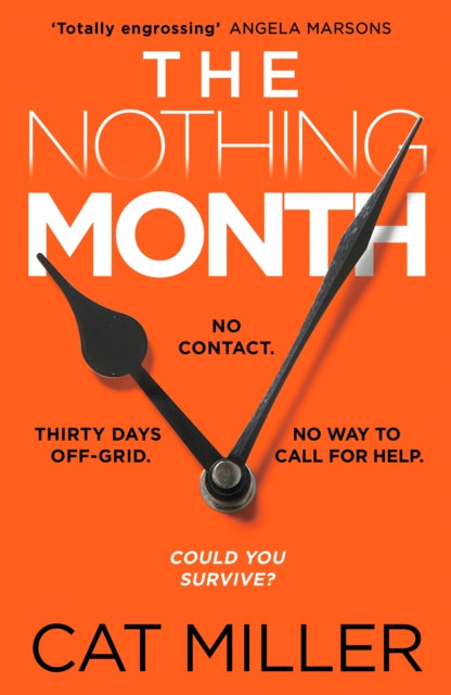 The Nothing Month book cover with clock hands and text.