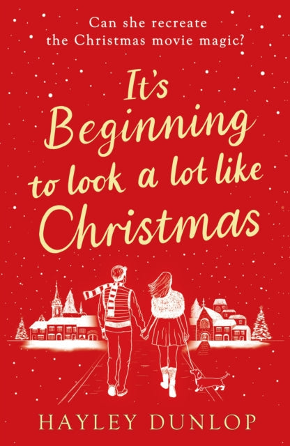 A book cover with a red background and white text that reads "It's Beginning to Look a Lot Like Christmas".