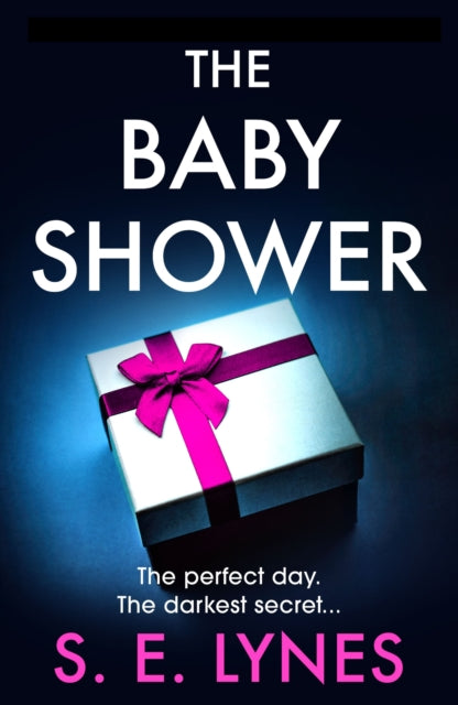 The Baby Shower book cover with a gift box and pink ribbon.