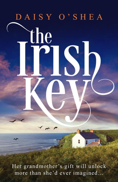 The Irish Key book cover with a coastal cottage and ocean view.