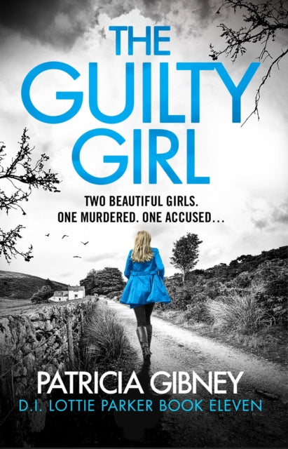 The Guilty Girl book cover with a woman walking away on a path.