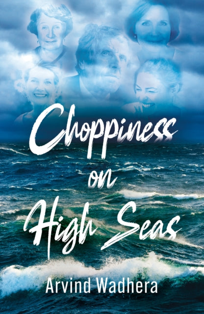 Book cover for "Choppiness on High Seas" featuring portraits and ocean waves.