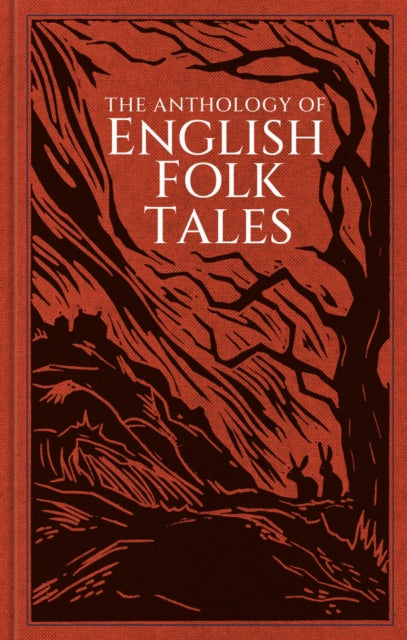 The Anthology of English Folk Tales book cover with a woodcut illustration.