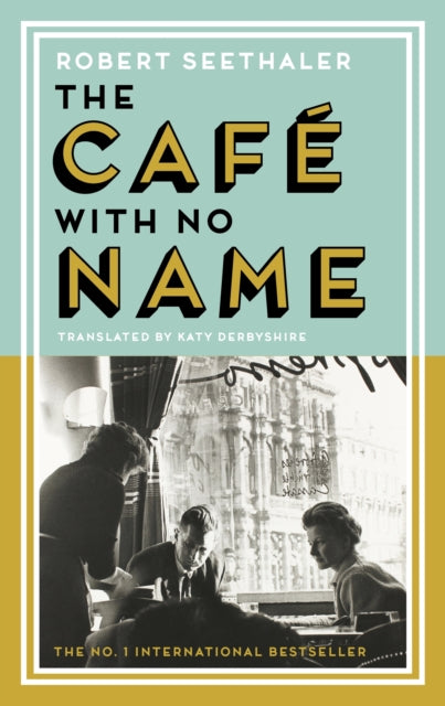 The Cafe with No Name book cover featuring people in a cafe.