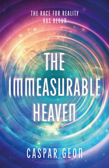 Book cover for The Immeasurable Heaven with a cosmic background.
