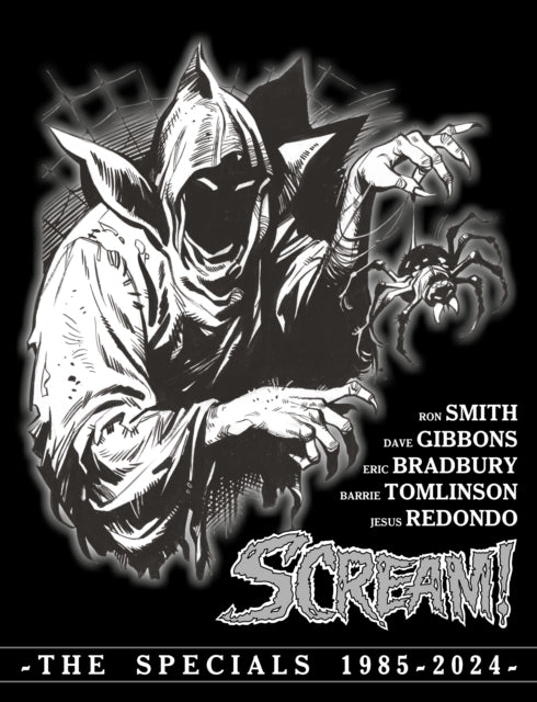 Scream! The Specials 1985-2024 Volume 2 comic cover with a hooded figure and spider.