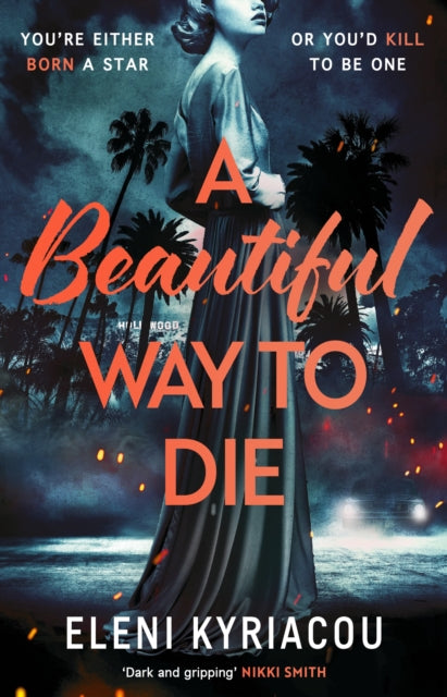 A Beautiful Way to Die book cover with a woman in a dress and palm trees.