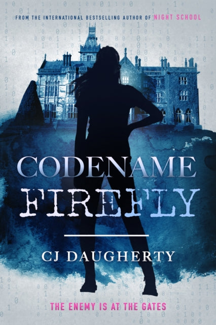 Codename Firefly book cover with a silhouetted woman in front of a castle.