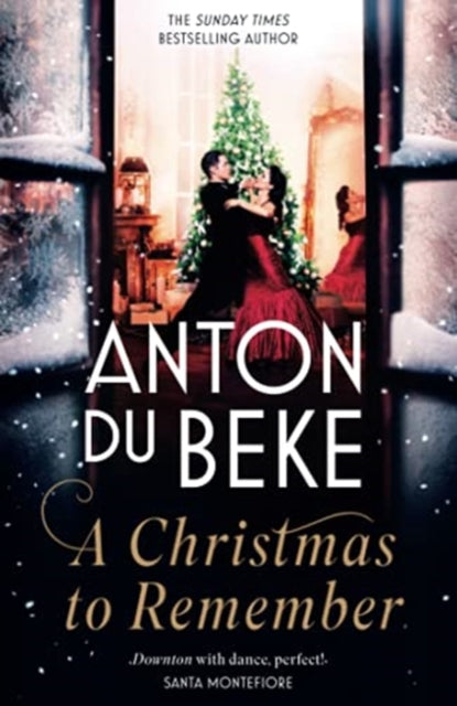 A Christmas to Remember book cover with a couple dancing by a Christmas tree.