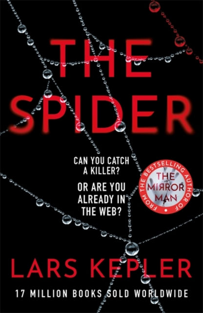 The Spider book cover with a spiderweb and red text.