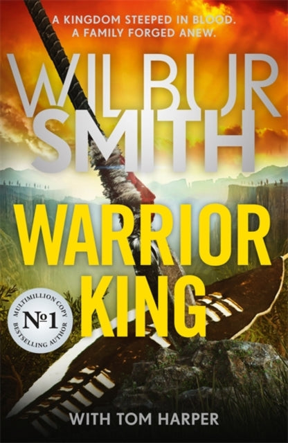 Warrior King book cover by Wilbur Smith featuring a spear and a landscape.