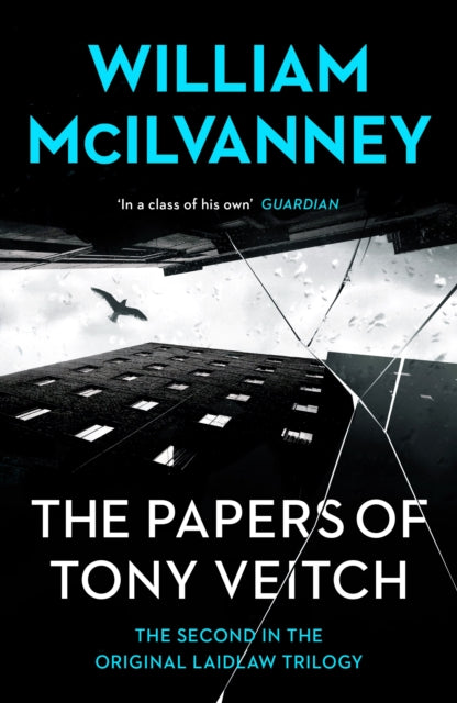 The Papers of Tony Veitch book cover with a bird flying over a building.