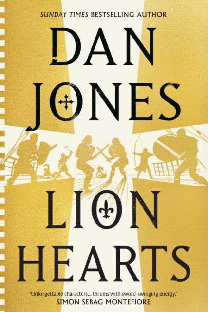 Lion Hearts by Dan Jones, a historical fiction book cover.
