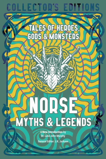 Norse Myths & Legends Collector's Edition book cover with Viking imagery.