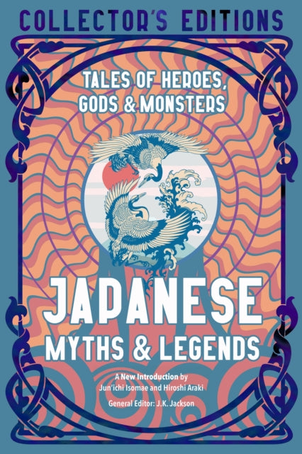 Japanese Myths & Legends Collector's Edition book cover with cranes and waves.