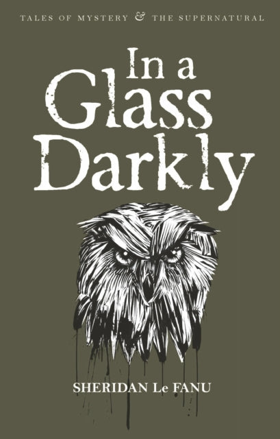 Book cover for "In a Glass Darkly" featuring an owl illustration.