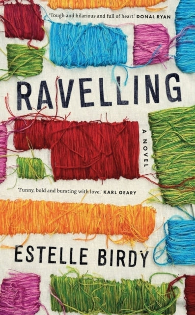 Book cover for Ravelling by Estelle Birdy with colorful yarn.