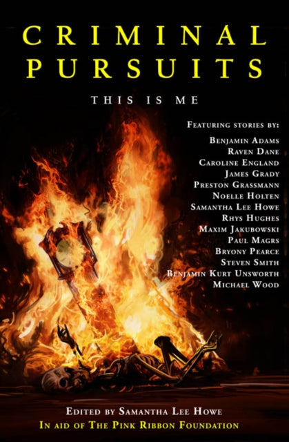 Criminal Pursuits: This Is Me book cover with fire and a skeleton.