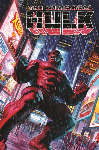 The Immortal Hulk Omnibus Volume 3 comic cover features the Hulk roaring in a rainy city with neon signs.