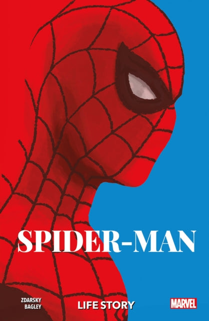 Spider-Man: Life Story comic book cover featuring a close-up of Spider-Man's mask.