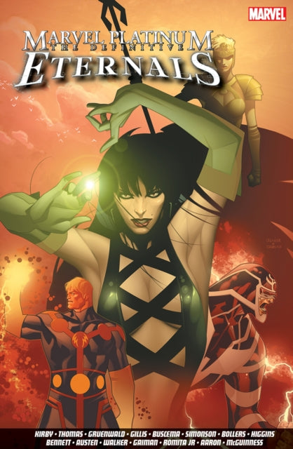 Marvel Platinum The Definitive Eternals comic book cover featuring characters.