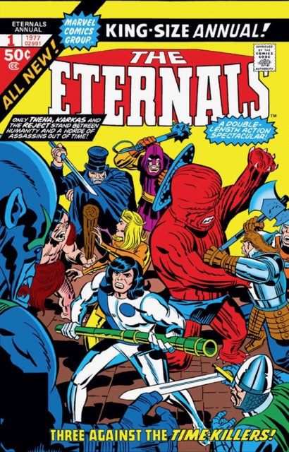 The Eternals by Jack Kirby Vol. 2 comic book cover featuring a battle scene.