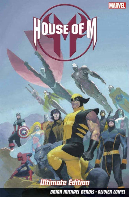 House of M Ultimate Edition comic book cover featuring multiple Marvel superheroes.