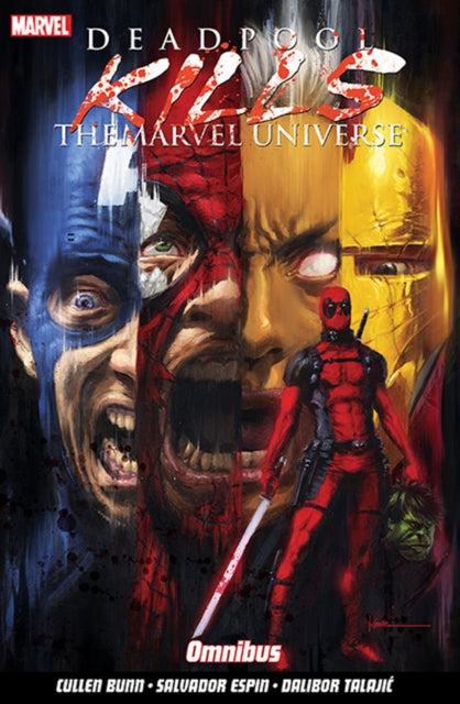 Deadpool Kills the Marvel Universe Omnibus comic book cover featuring Deadpool and other Marvel characters.