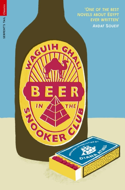 Beer in the Snooker Club book cover featuring a bottle label with a camel and pyramid.