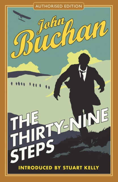 The Thirty-Nine Steps Authorised Edition book cover featuring a silhouette of a man running.