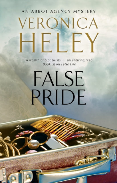 False Pride book cover with a suitcase full of jewelry.