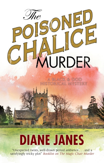 The Poisoned Chalice Murder book cover featuring a church and text.