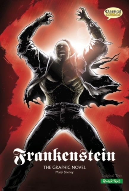 Frankenstein The Graphic Novel Quick Text book cover.