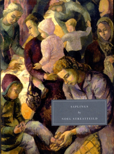 Saplings by Noel Streatfeild book cover with a painting of people.