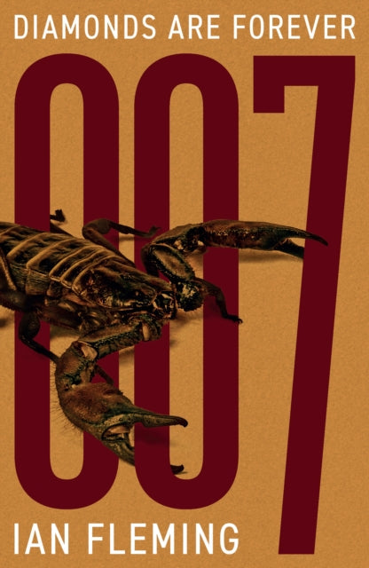 Book cover for Diamonds Are Forever by Ian Fleming featuring a scorpion.
