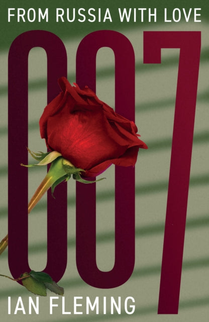 From Russia with Love book cover with a red rose and 007.
