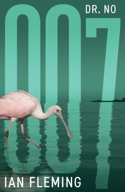 Dr. No book cover featuring a pink bird and large numbers 007.