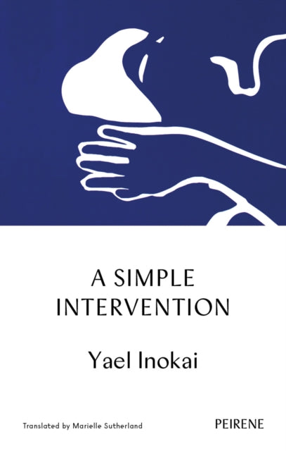 A Simple Intervention book cover with abstract white figures on a blue background.