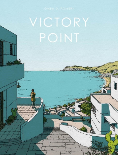 Victory Point graphic novel cover art with a coastal town and sea view.