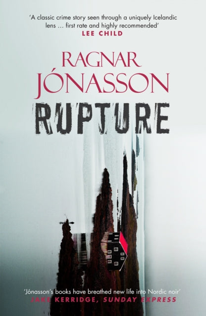 Ragnar Jonasson's Rupture book cover with abstract art.