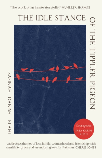 Book cover for The Idle Stance of the Tippler Pigeon with birds on wires.