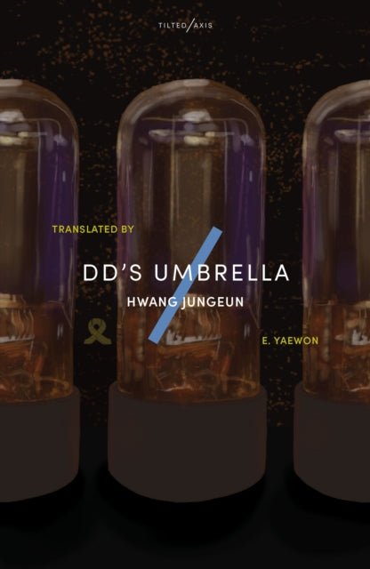 DD's Umbrella book cover with three glass tubes and text.