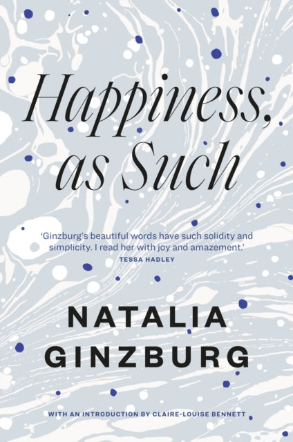 Happiness, As Such by Natalia Ginzburg book cover.