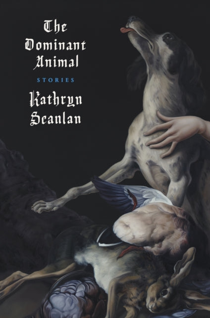 The Dominant Animal book cover featuring a painting of a dog and prey.