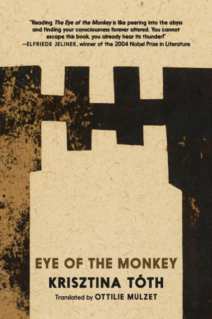 Eye of the Monkey book cover with a castle silhouette and quote.