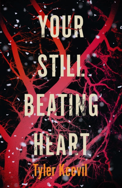 Your Still Beating Heart book cover with red branches and snow.