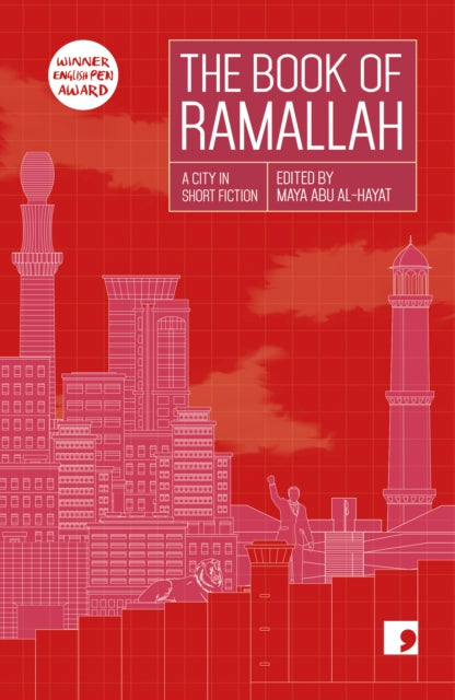 The Book of Ramallah: A City in Short Fiction book cover with city illustrations.