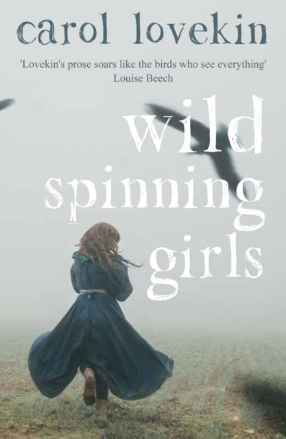 Wild Spinning Girls book cover featuring a girl running in a field.