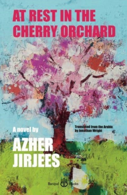 Book cover for "At Rest in the Cherry Orchard" featuring a painting of a cherry tree.