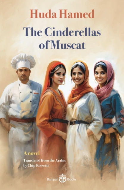 The Cinderellas of Muscat book cover features a chef and three women in traditional attire.